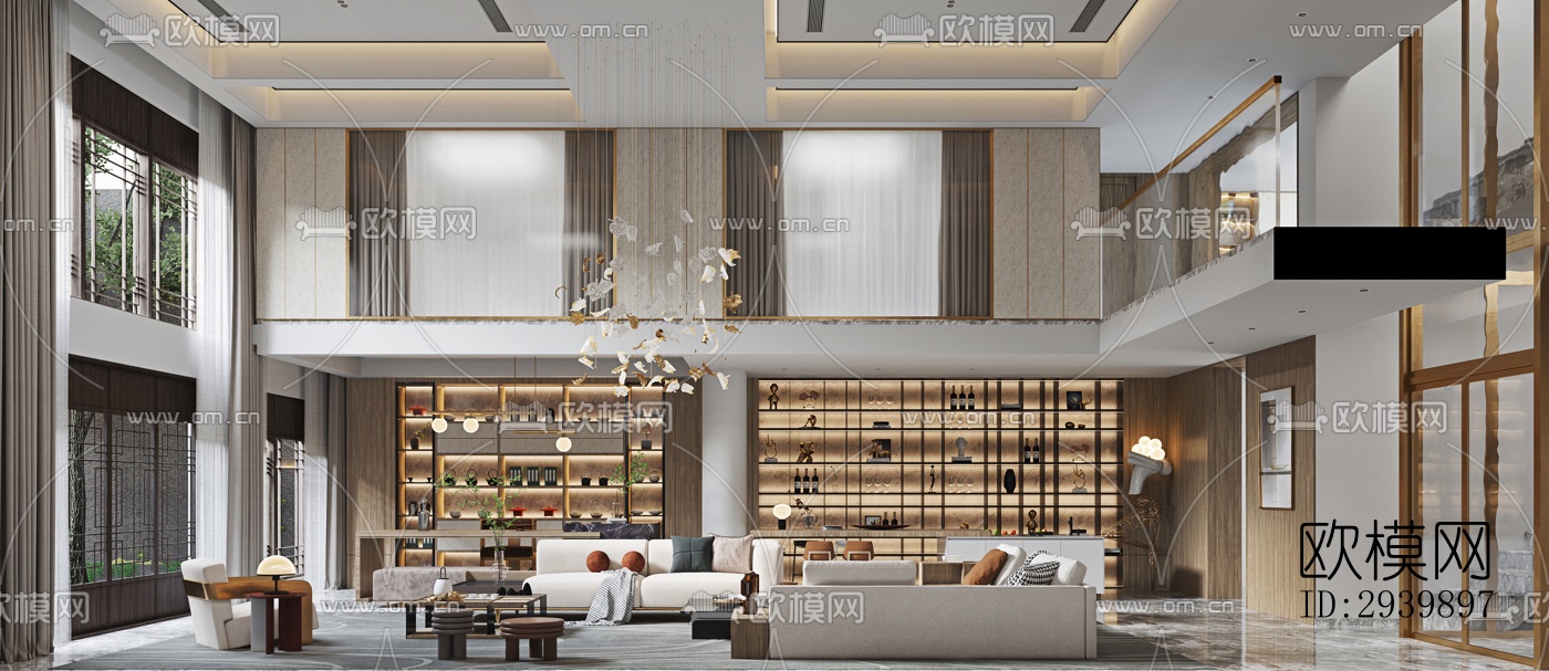 现代别墅效果图下载（渲染图13）