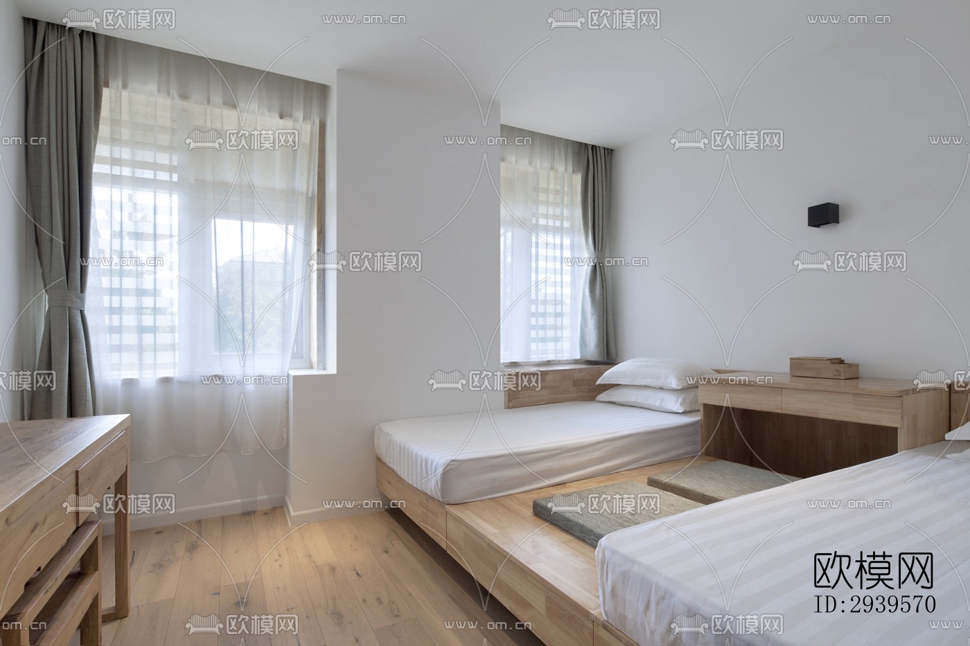 现代酒店民宿效果图下载（渲染图15）