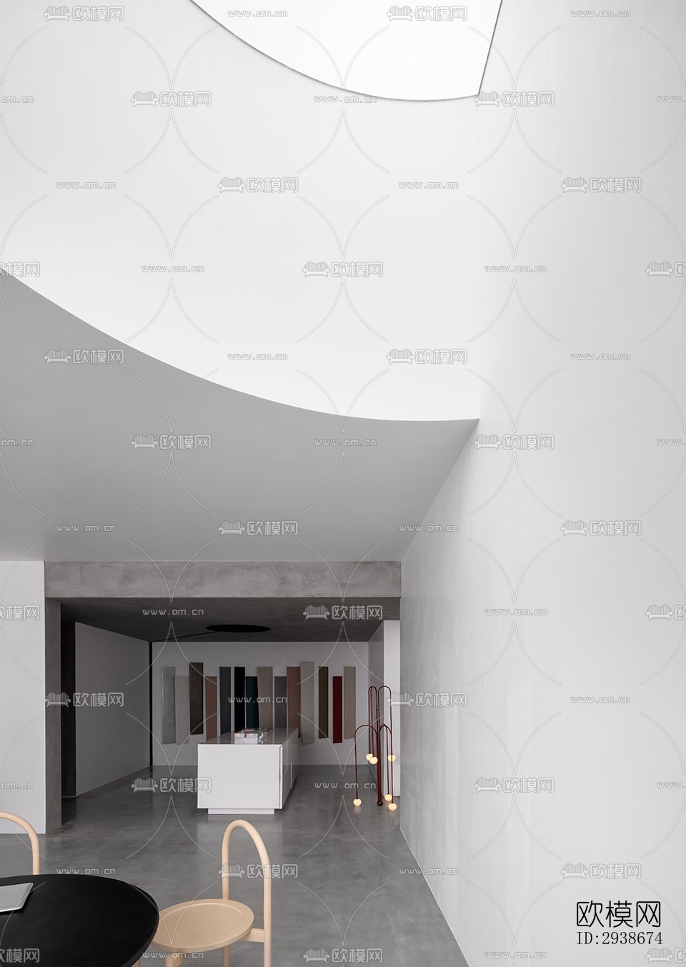 现代展览展厅效果图下载（渲染图12）