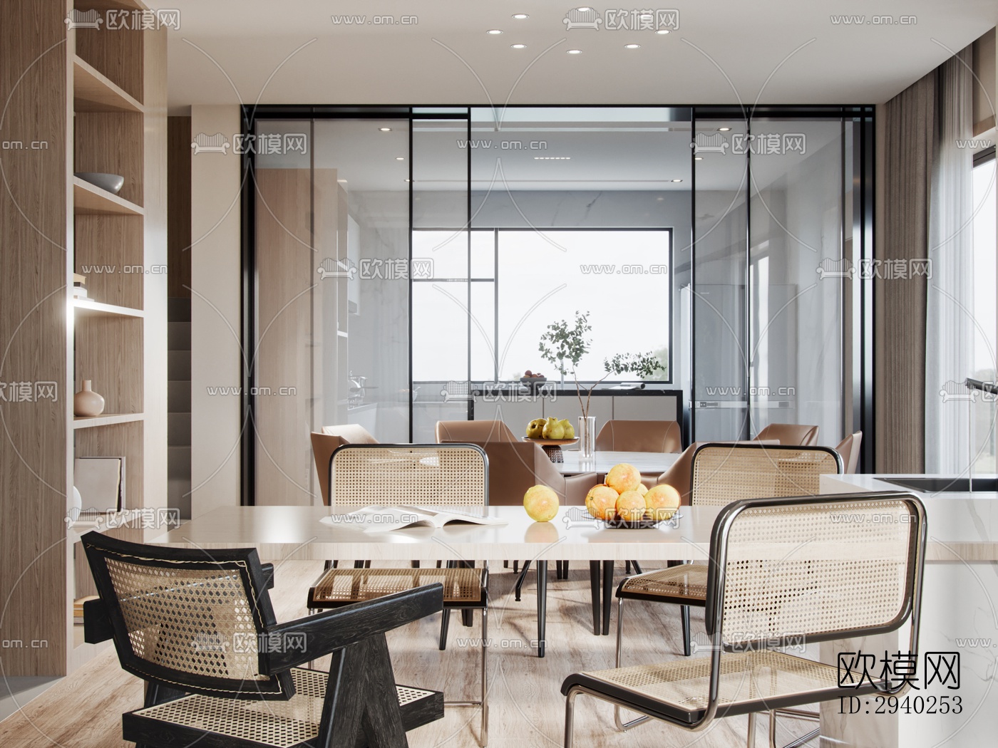 现代平层效果图下载（渲染图11）