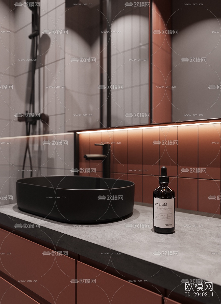 欧式平层效果图下载（渲染图5）