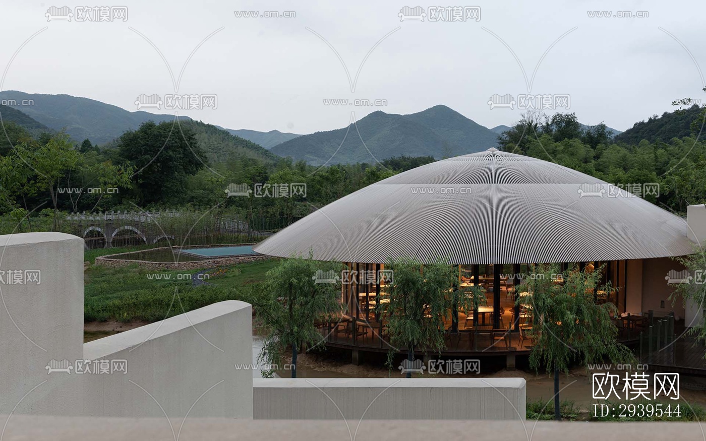 现代酒店民宿效果图下载（渲染图18）