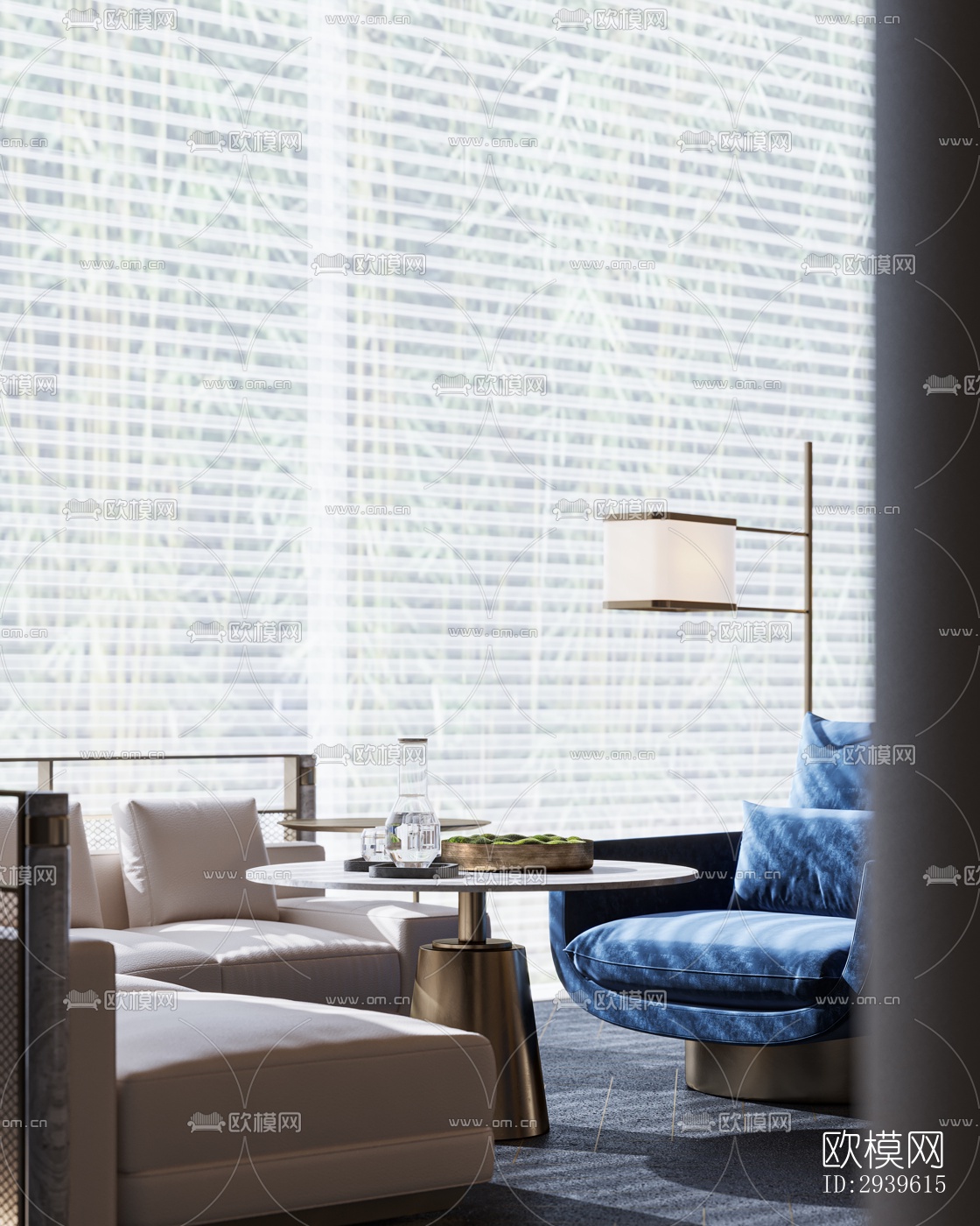 现代酒店民宿效果图下载（渲染图3）