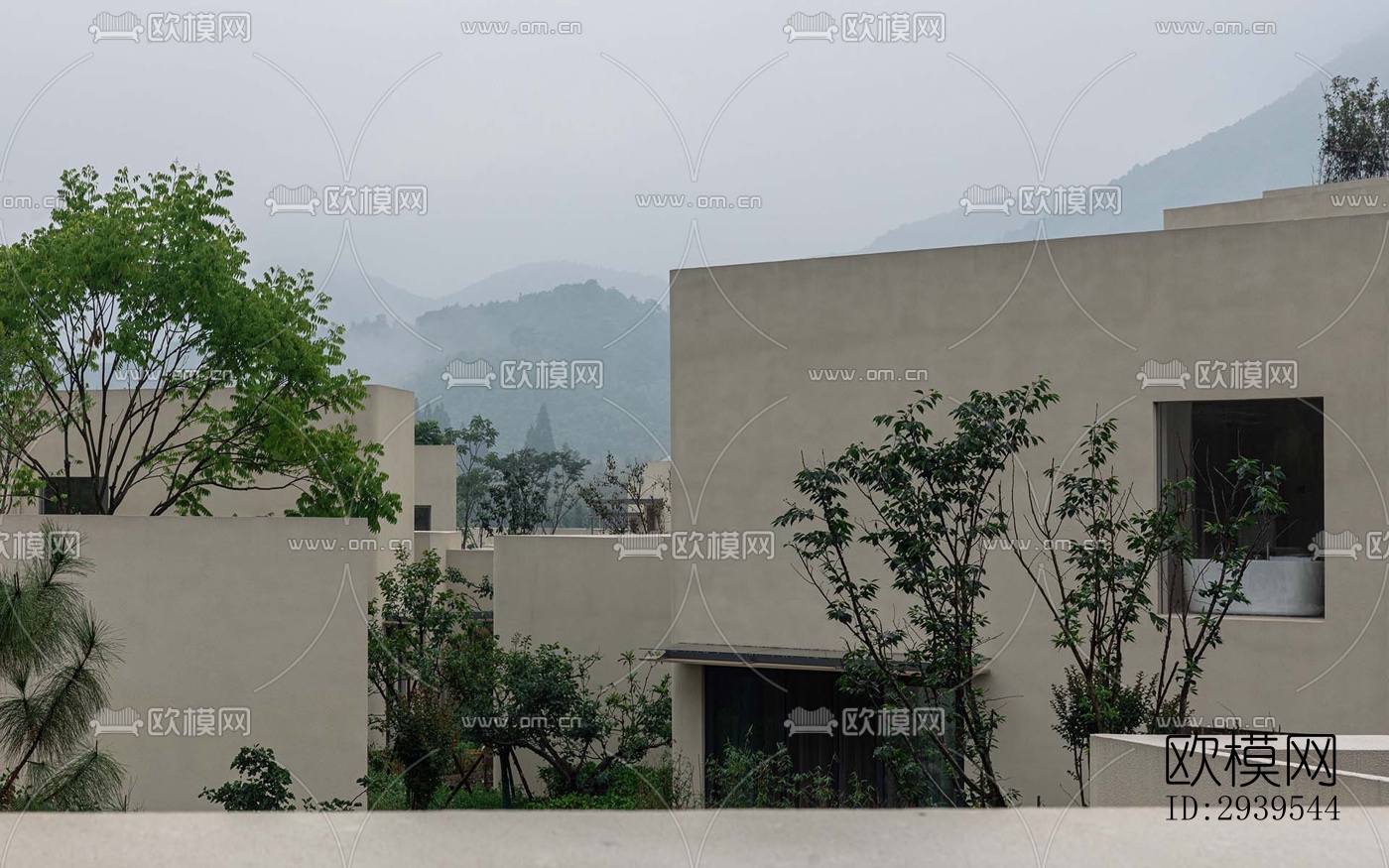 现代酒店民宿效果图下载（渲染图17）