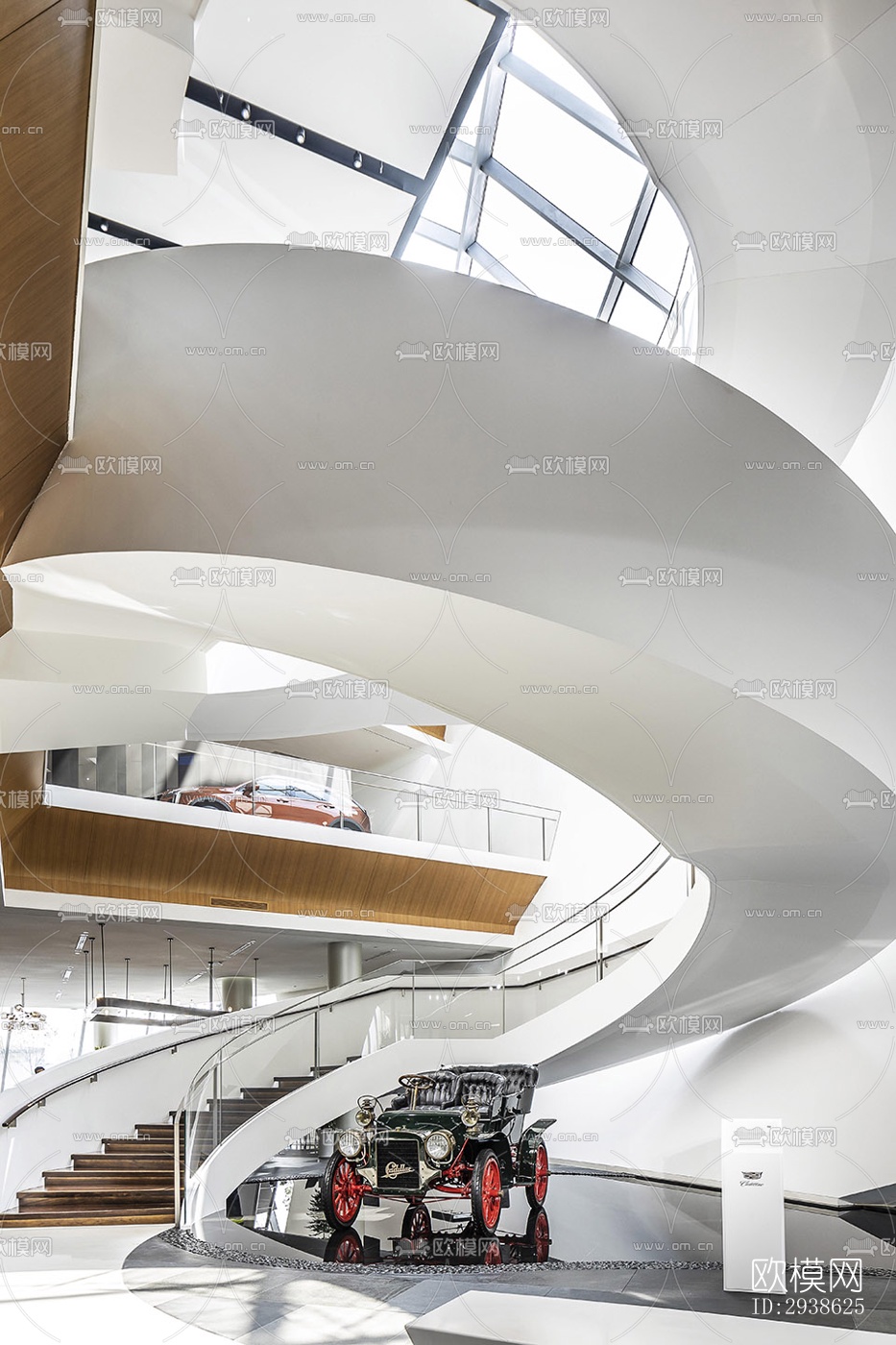 现代展览展厅效果图下载（渲染图6）