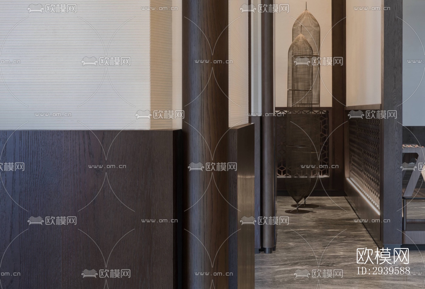 现代酒店民宿效果图下载（渲染图14）