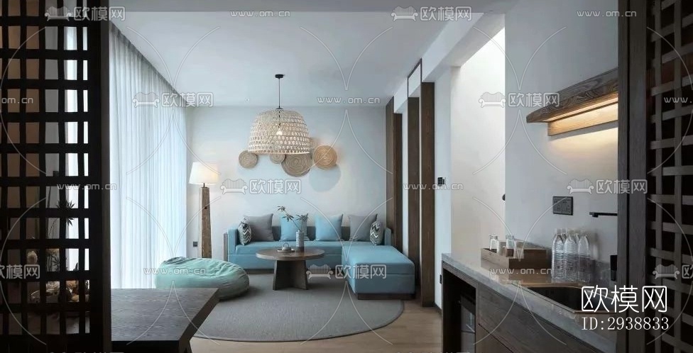 东南亚酒店民宿效果图下载（渲染图6）