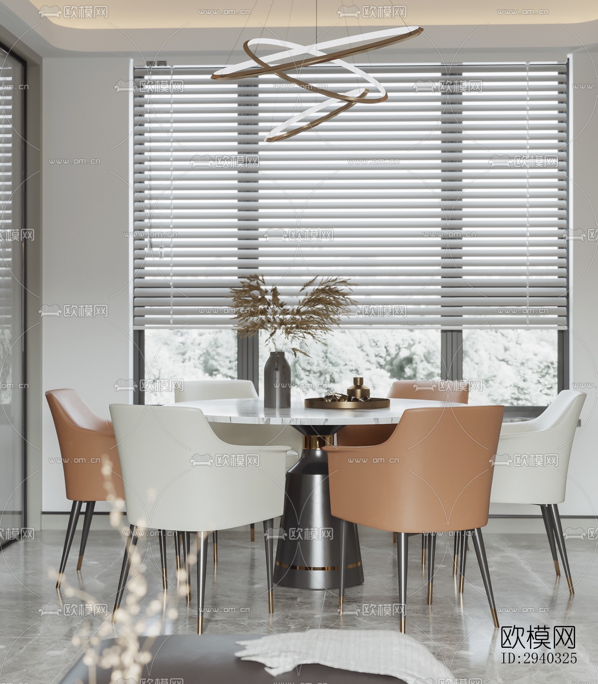 现代平层效果图下载（渲染图11）