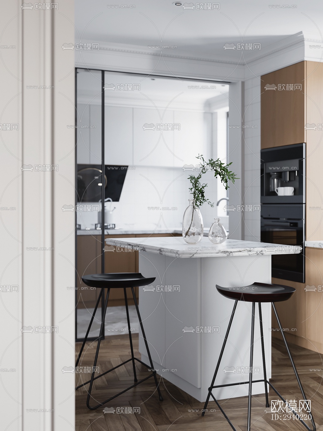 欧式平层效果图下载（渲染图2）