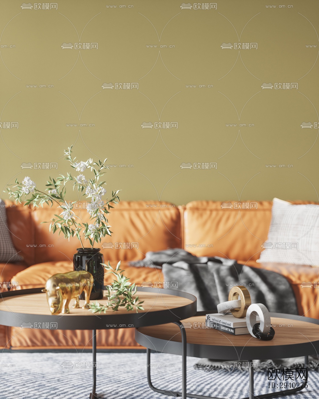 现代平层效果图下载（渲染图7）