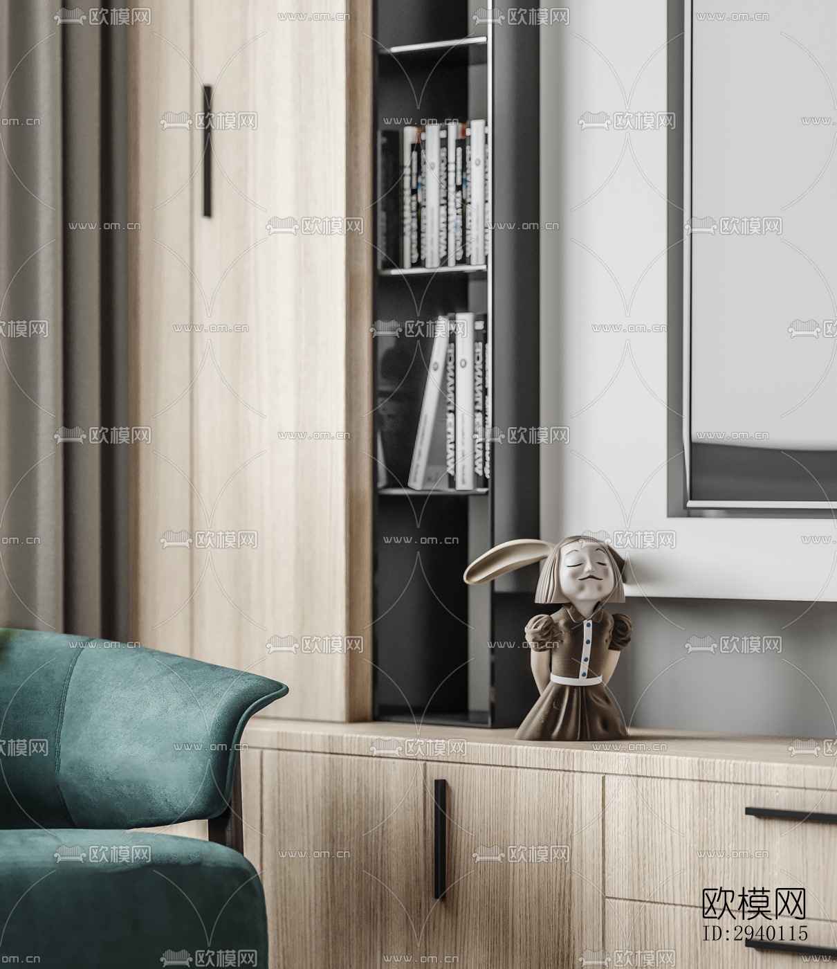 北欧平层效果图下载（渲染图6）