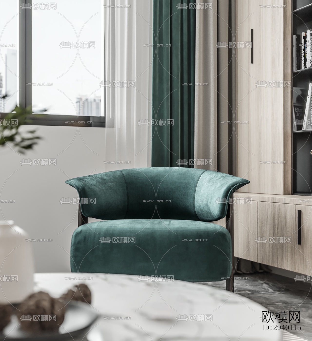 北欧平层效果图下载（渲染图8）