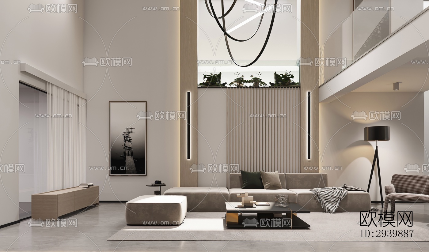 现代别墅效果图下载（渲染图7）