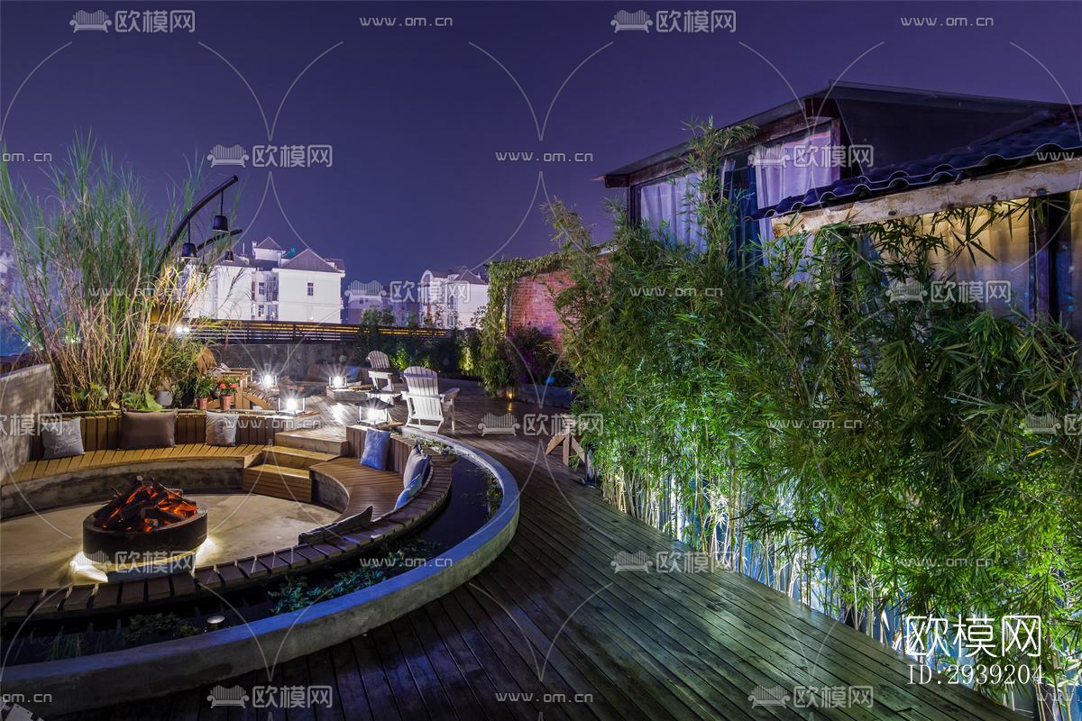 后现代酒店民宿效果图下载（渲染图10）