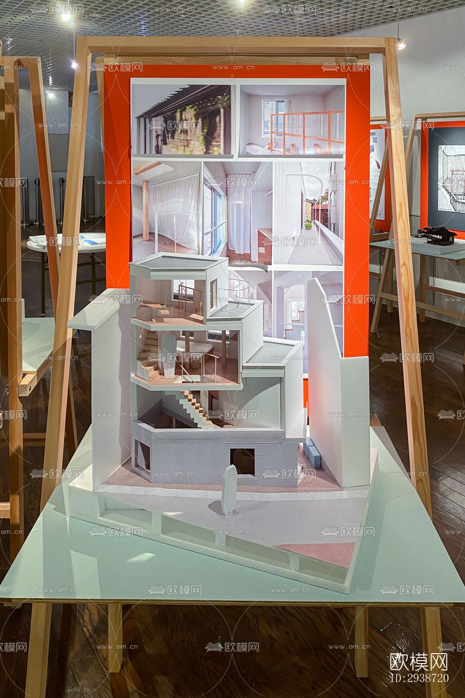 现代展览展厅效果图下载（渲染图12）