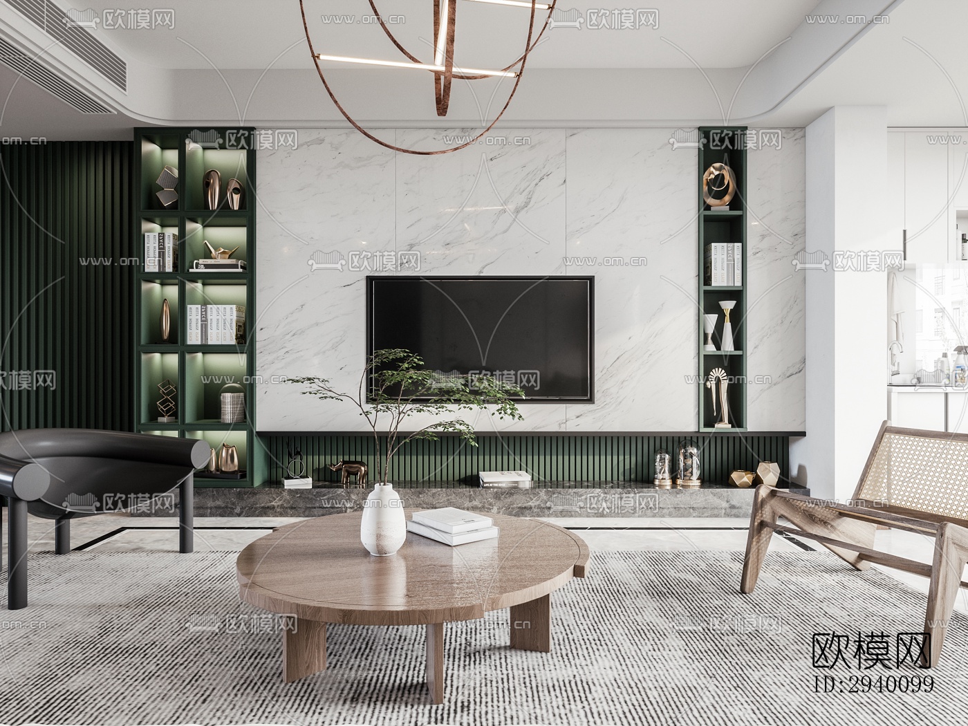 北欧平层效果图下载（渲染图9）