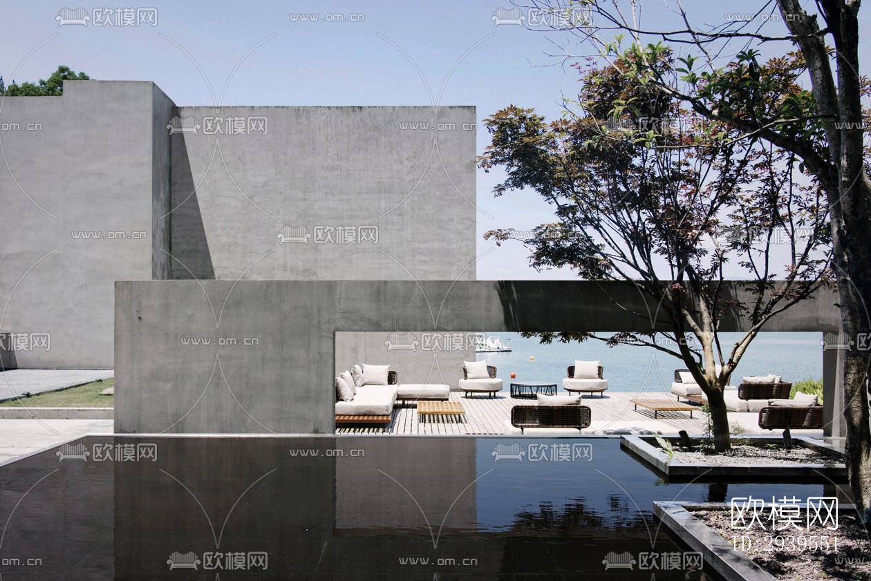 现代酒店民宿效果图下载（渲染图8）