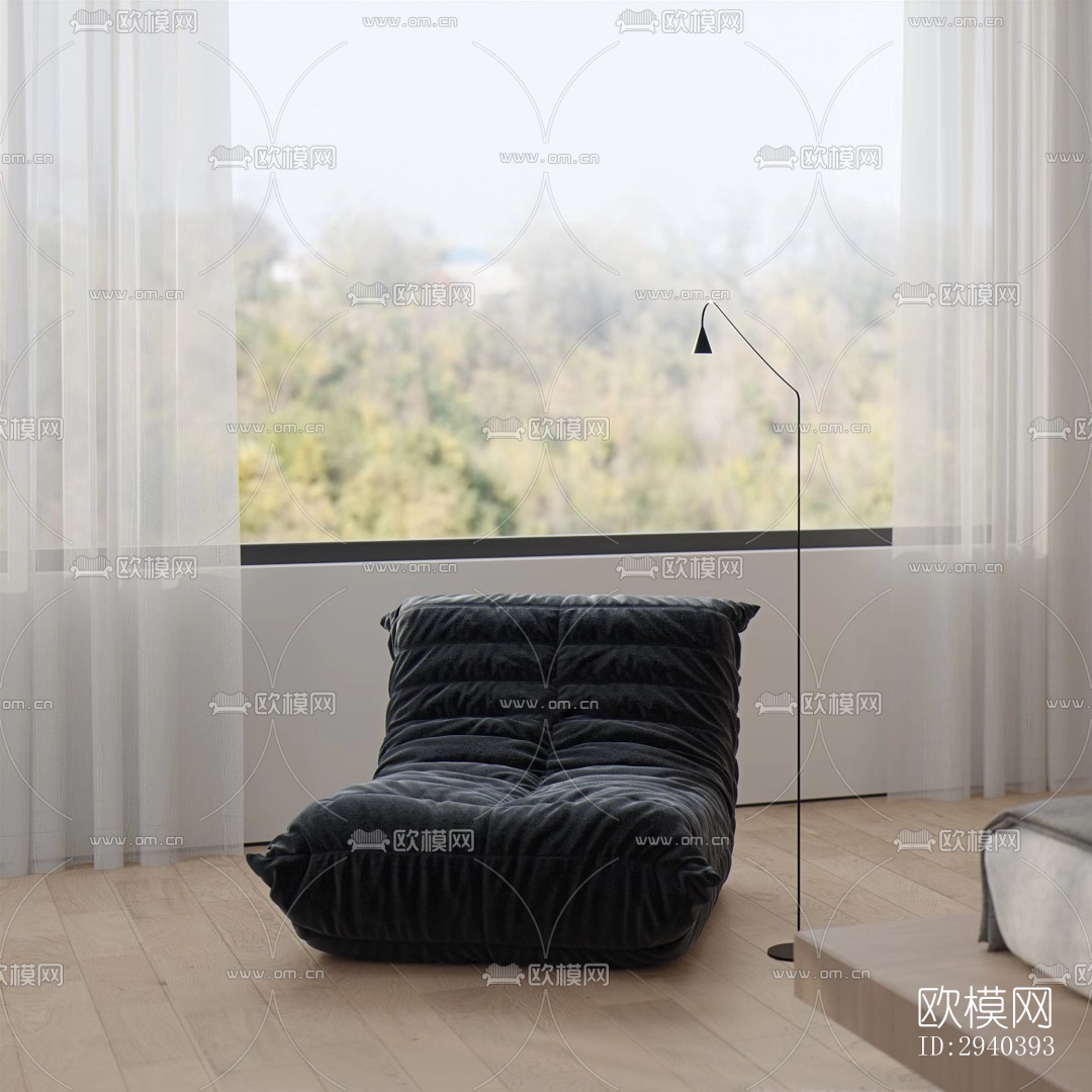 现代平层效果图下载（渲染图8）