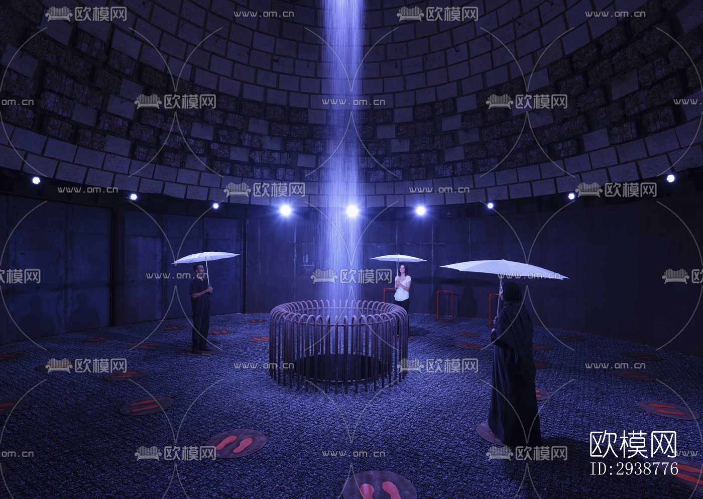 现代展览展厅效果图下载（渲染图4）