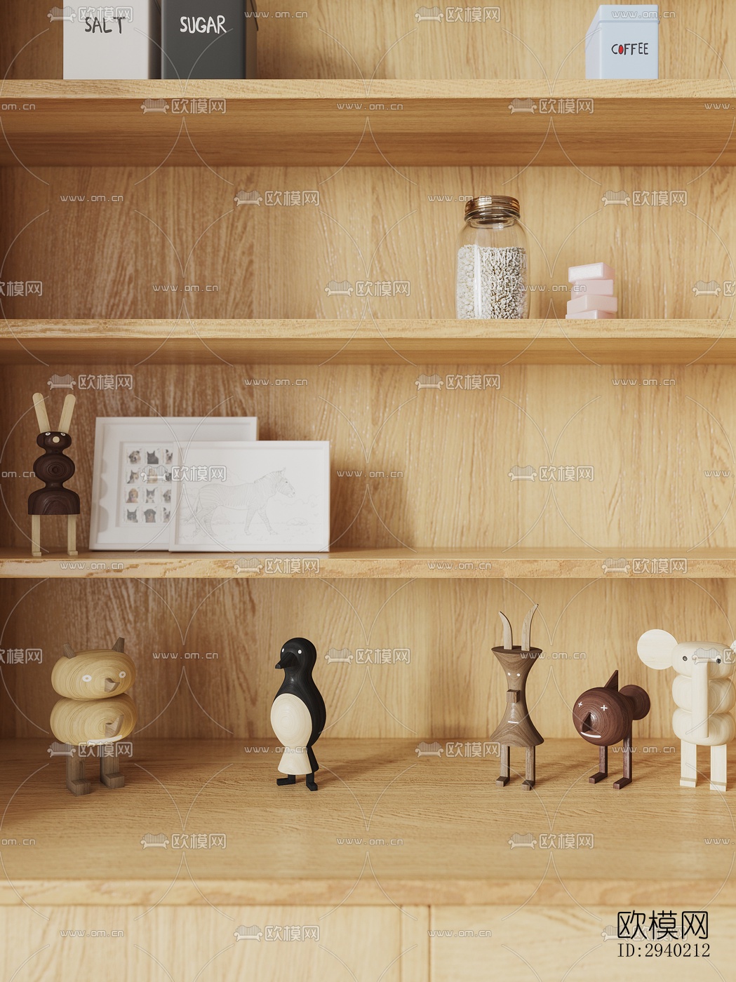 日式平层效果图下载（渲染图1）