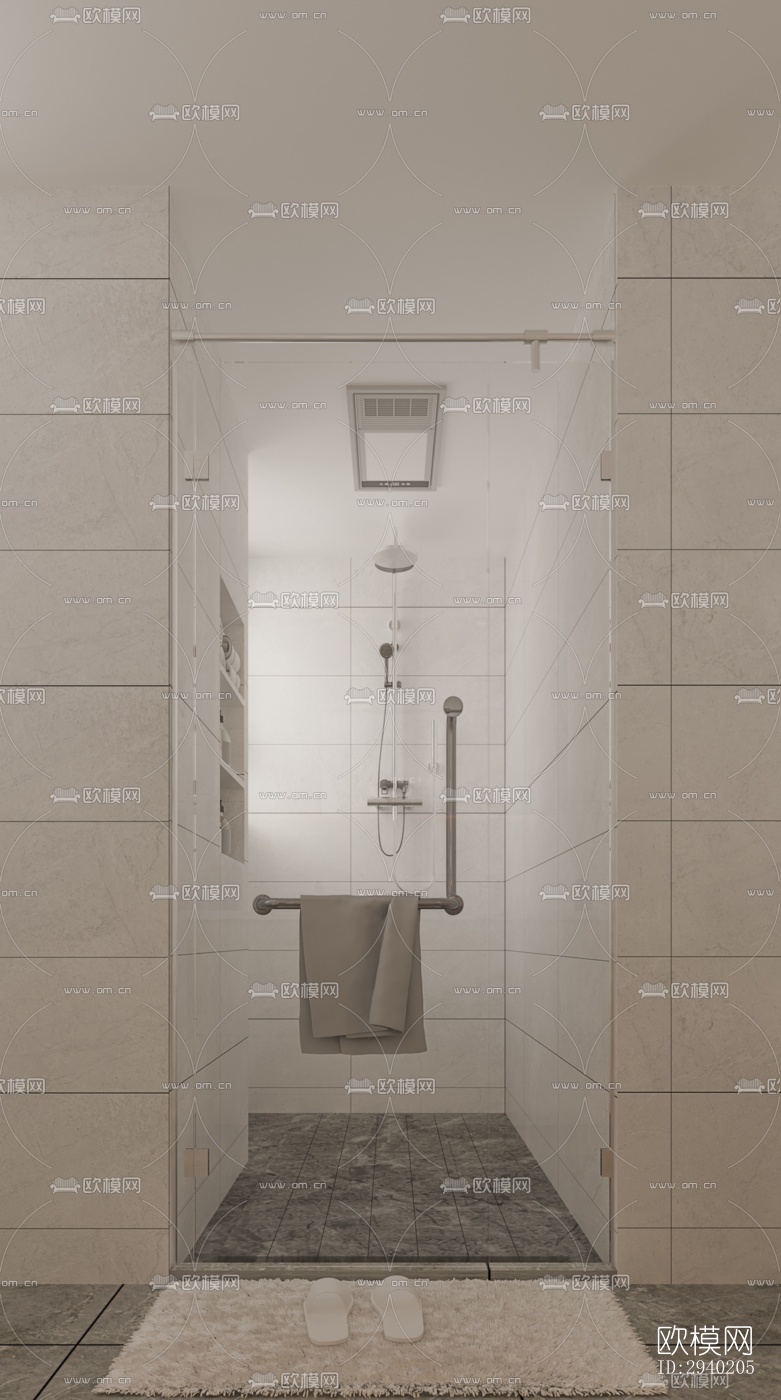 日式平层效果图下载（渲染图15）