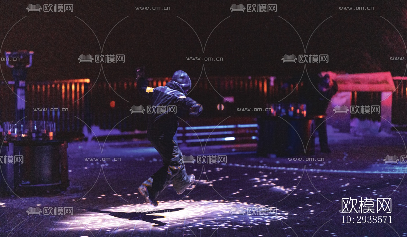 工业风展览展厅效果图下载（渲染图12）