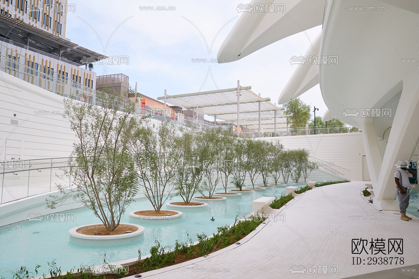 现代展览展厅效果图下载（渲染图14）