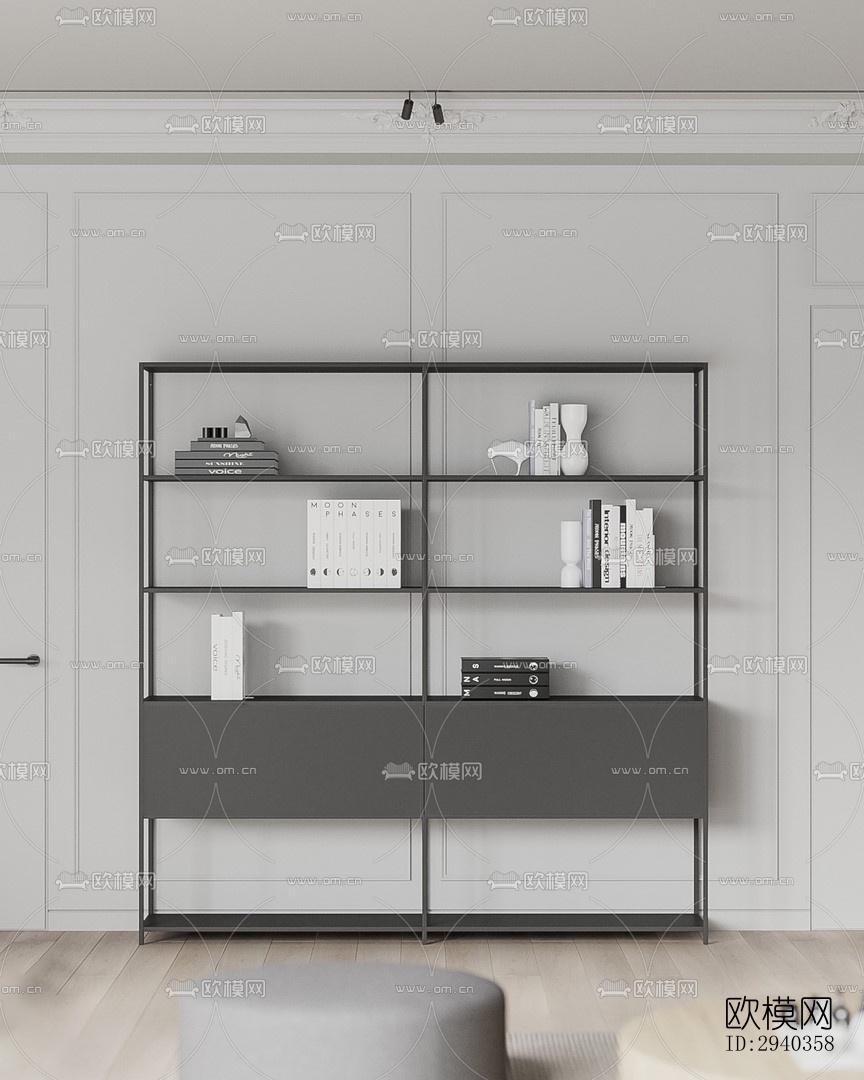 现代平层效果图下载（渲染图6）