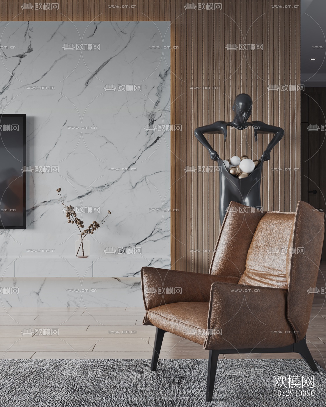 现代平层效果图下载（渲染图2）