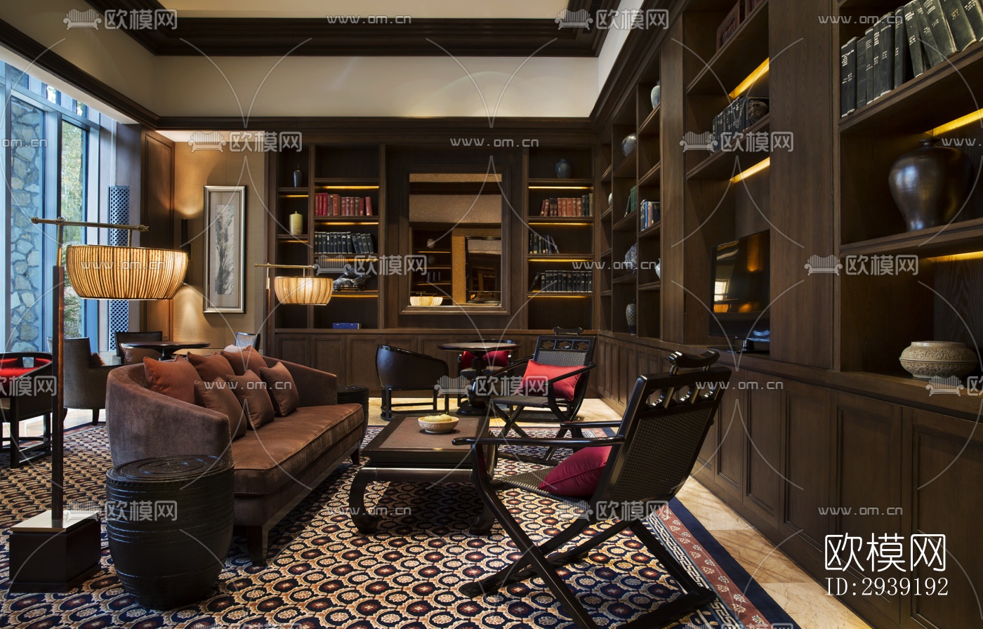 后现代酒店民宿效果图下载（渲染图12）