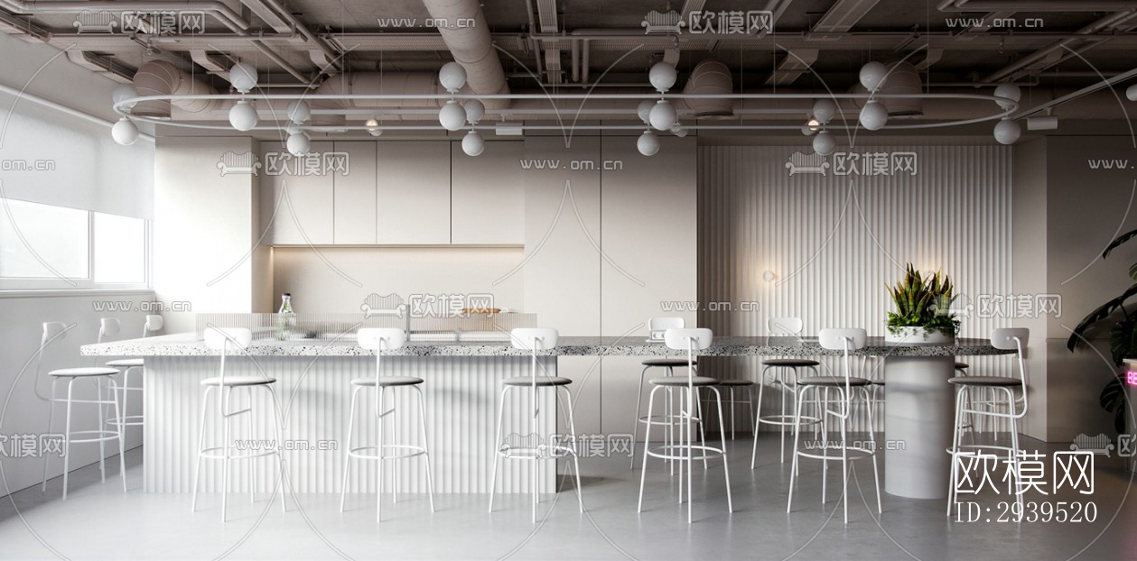 现代酒店民宿效果图下载（渲染图2）