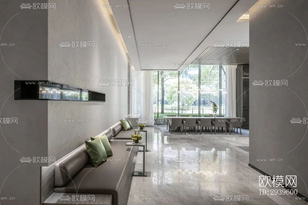 现代酒店民宿效果图下载（渲染图1）