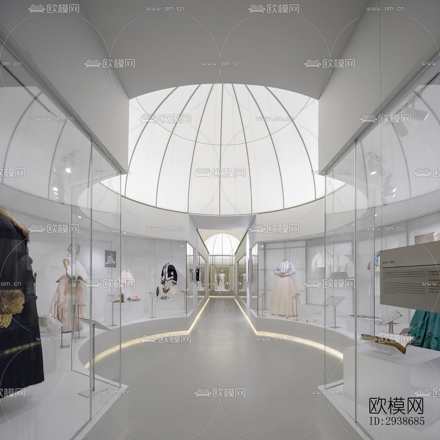 现代展览展厅效果图下载（渲染图12）