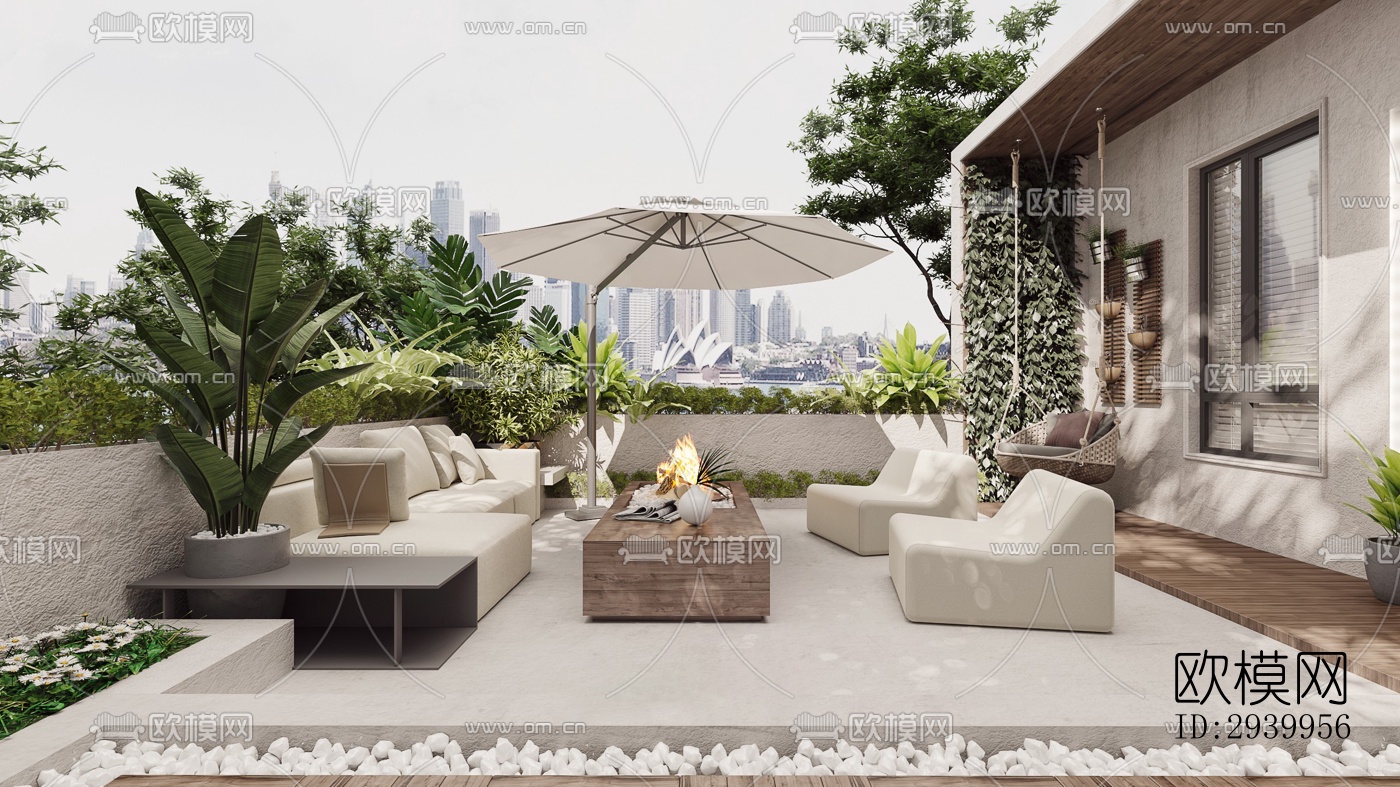 法式复式效果图下载（渲染图12）