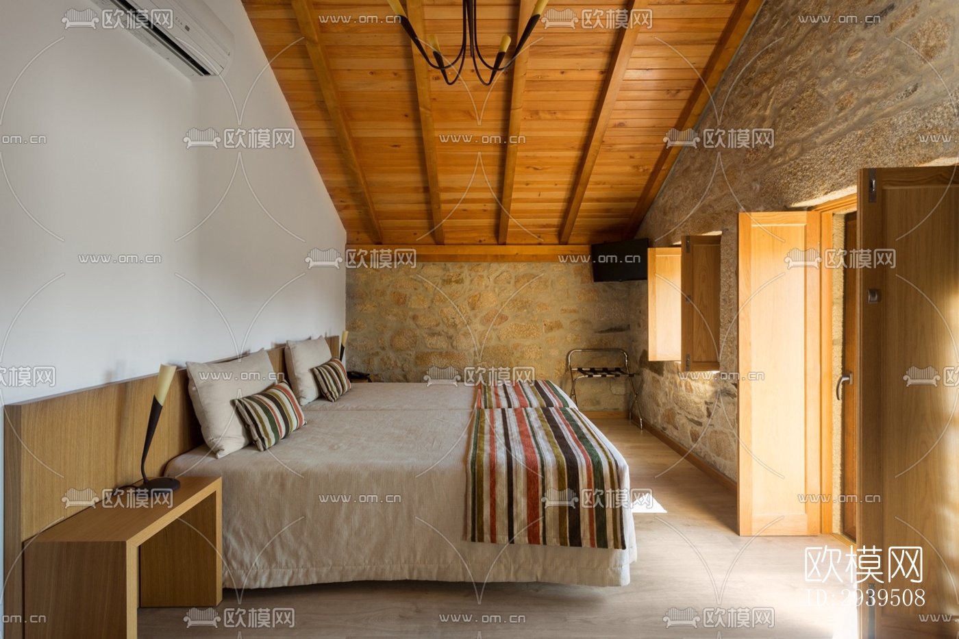 现代酒店民宿效果图下载（渲染图17）