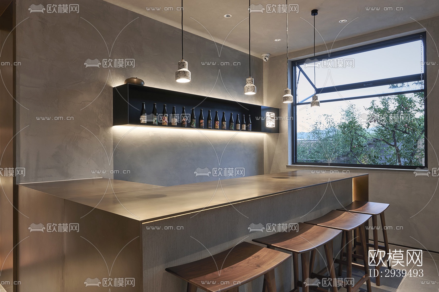 现代酒店民宿效果图下载（渲染图7）