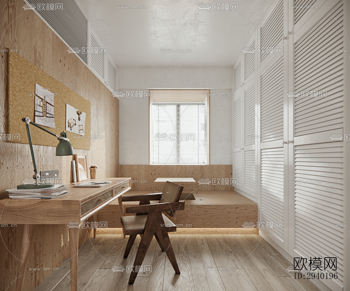 日式平层效果图下载（渲染图7）