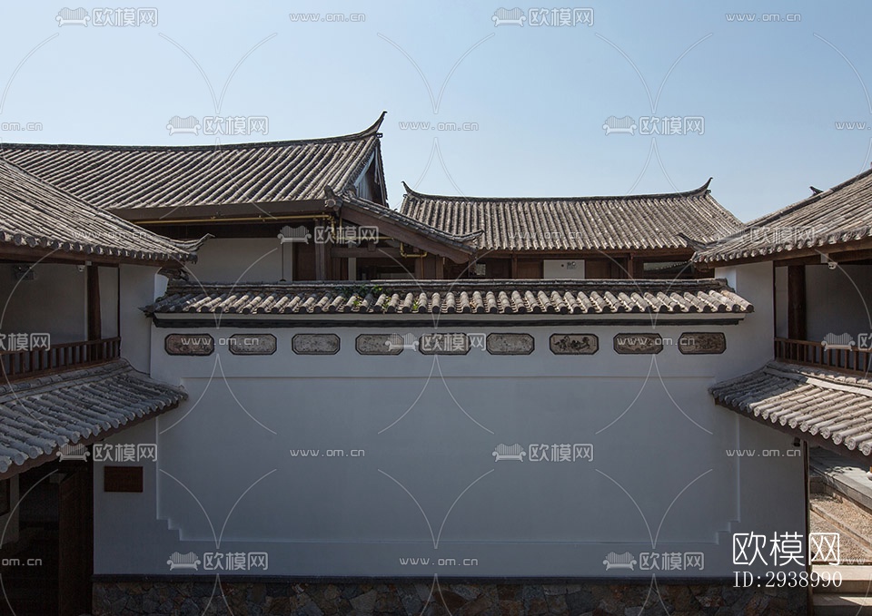 中式酒店民宿效果图下载（渲染图4）