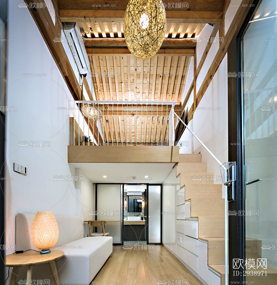 中式酒店民宿效果图下载（渲染图9）