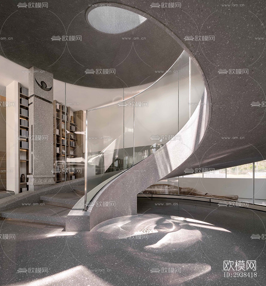 新中式售楼处效果图下载（渲染图10）