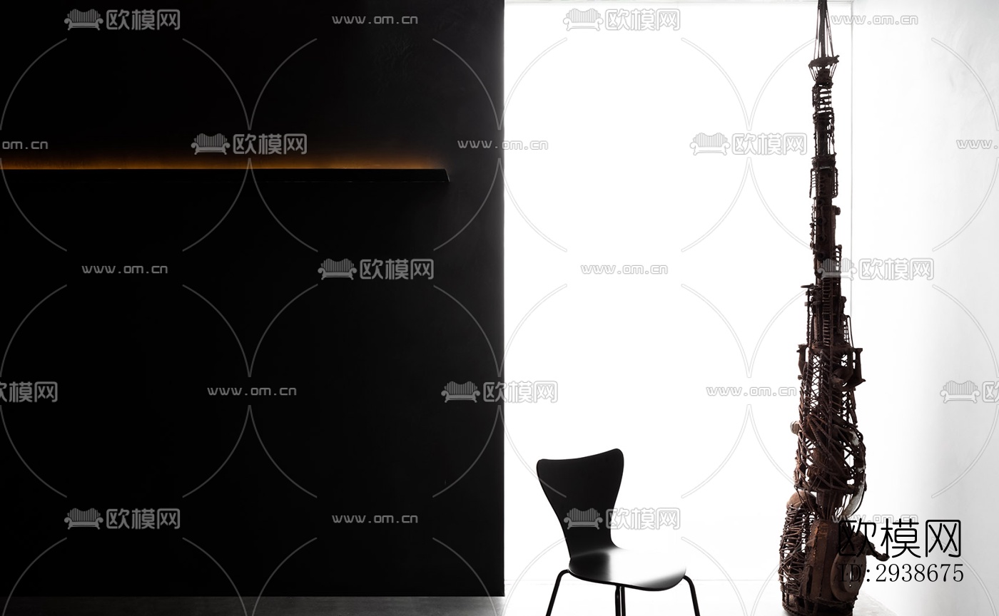 现代展览展厅效果图下载（渲染图4）