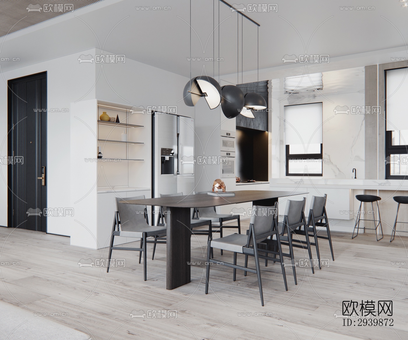 现代别墅效果图下载（渲染图7）