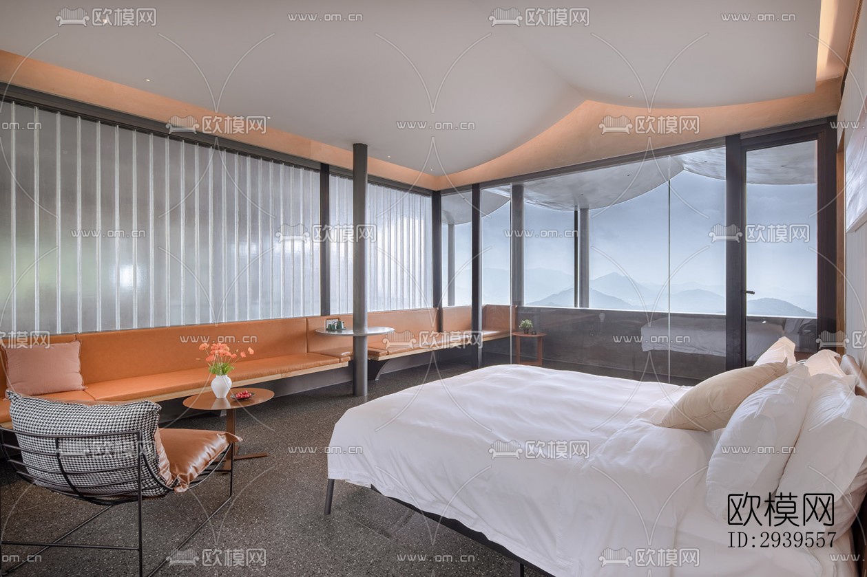 现代酒店民宿效果图下载（渲染图10）