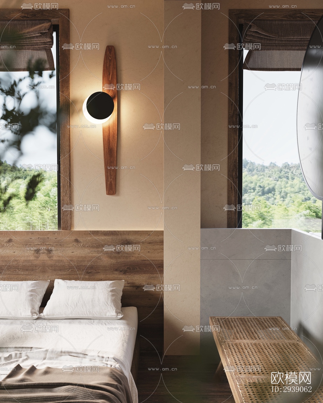 侘寂酒店民宿效果图下载（渲染图12）