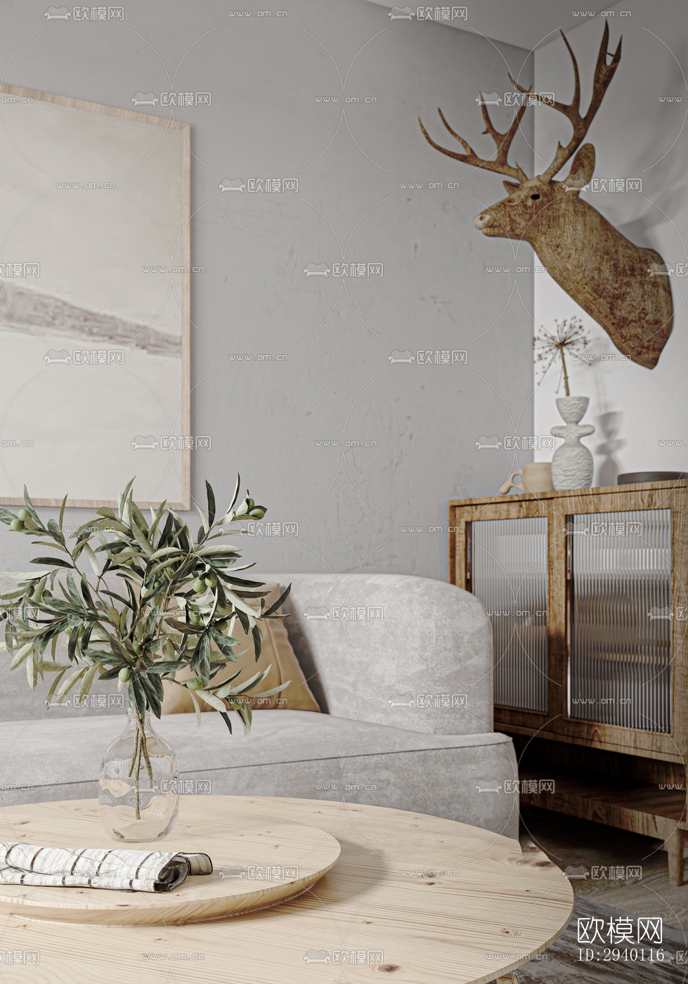 北欧平层效果图下载（渲染图5）