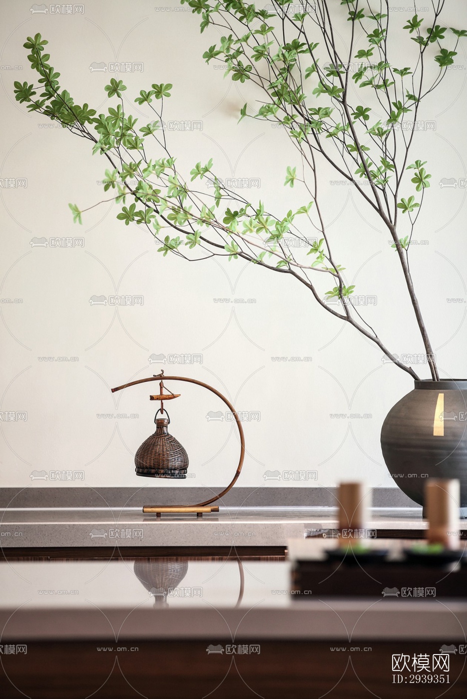 新中式酒店民宿效果图下载（渲染图5）