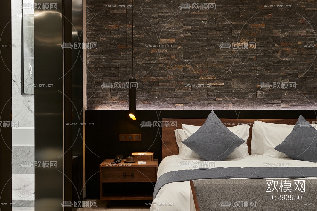 现代酒店民宿效果图下载（渲染图15）