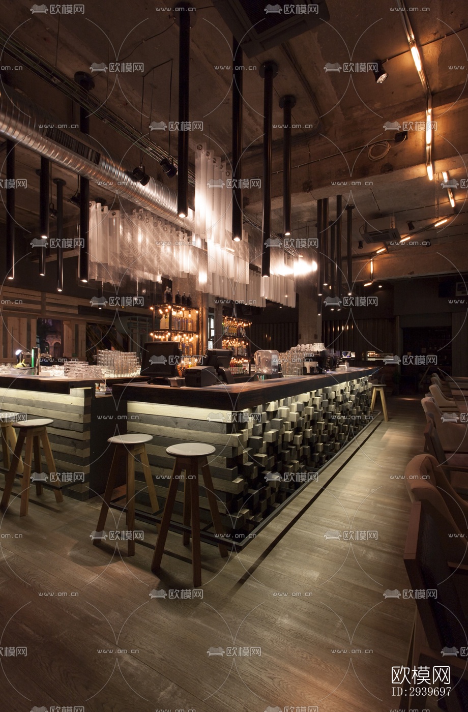 北欧酒吧效果图下载（渲染图9）