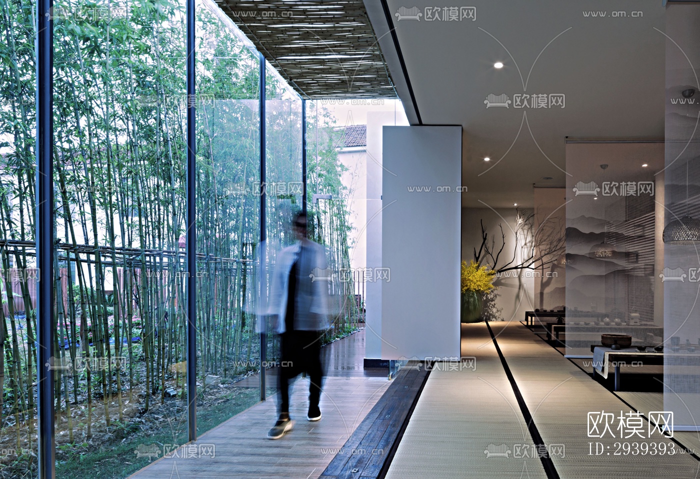 新中式酒店民宿效果图下载（渲染图12）