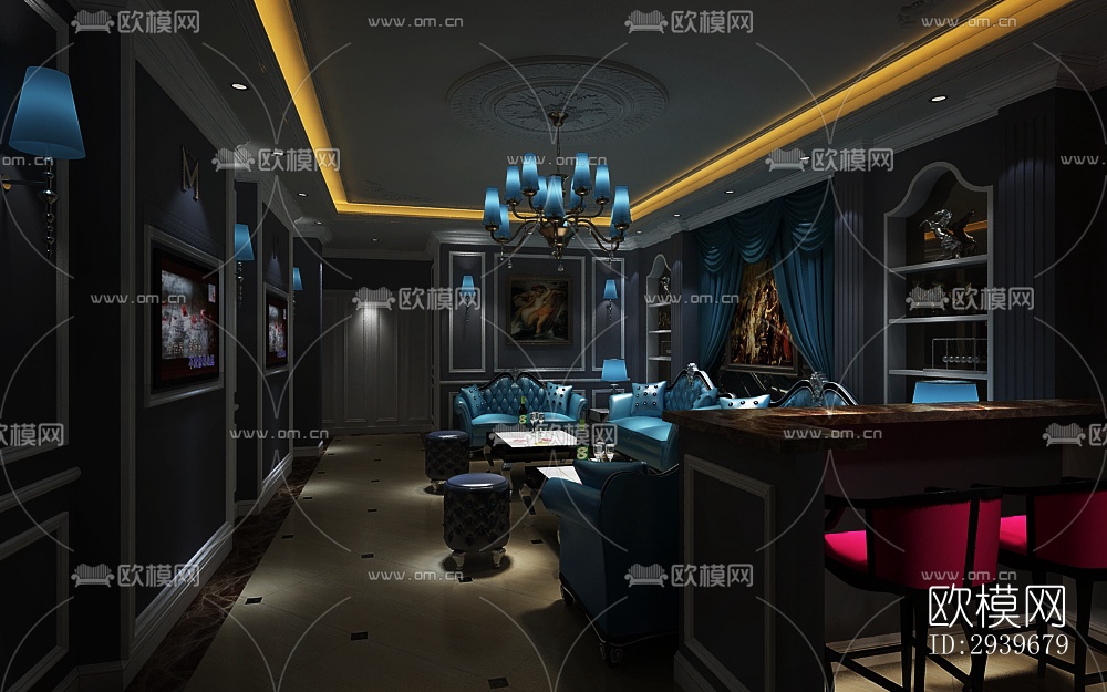 工业风KTV效果图下载（渲染图9）